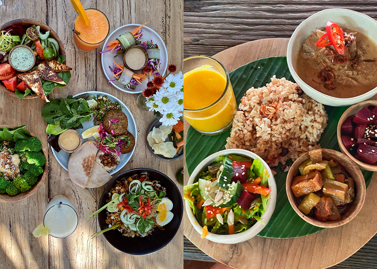 comida sana y deliosa en Bali