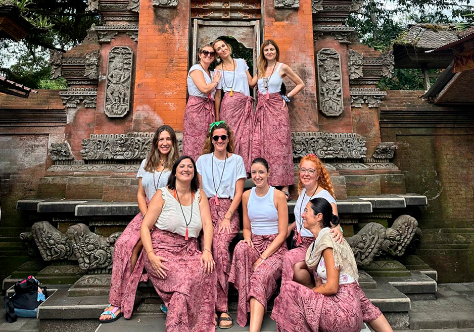 Grupo en Templo balinés