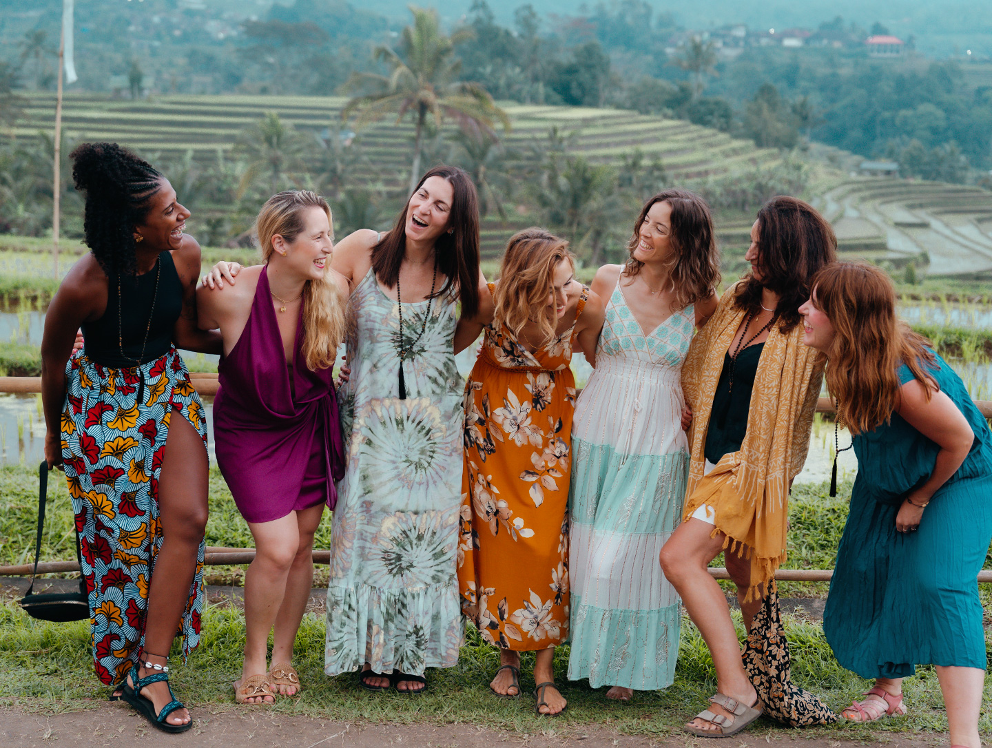 Grupo de mujeres viajando con Ester Santos