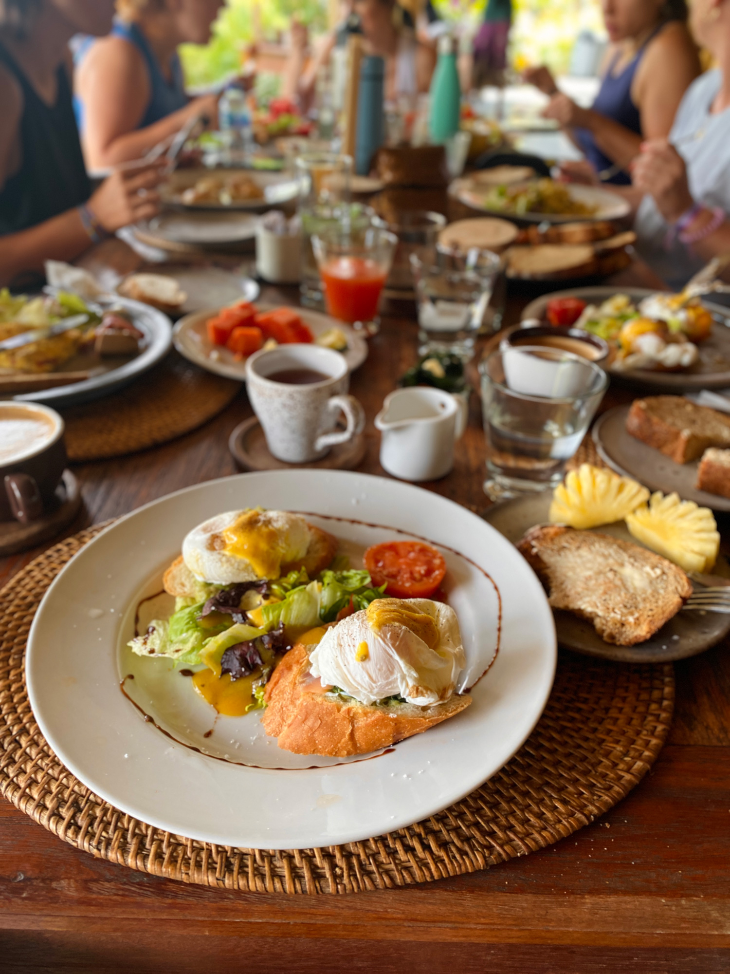 Desayuno en un hotel de Ubud
